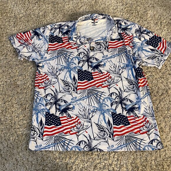 Eagle Six Gear Patriotic Performance Polo 2XL - Picture 2 of 6